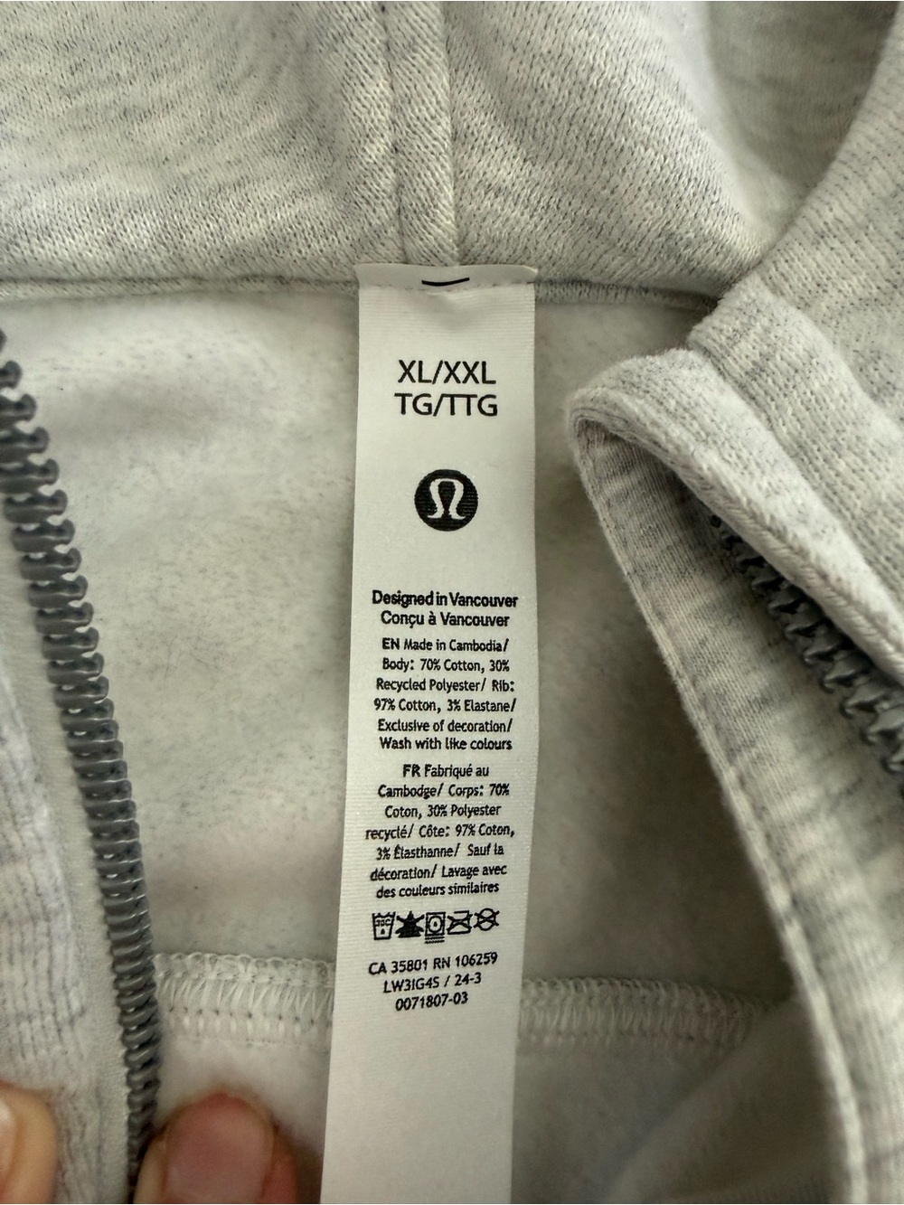 Lululemon Scuba Oversized Half Zip Hoodie Ashton Rose XL/XXL - Picture 3 of 5